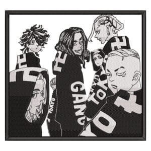 Mikey Gang Embroidery Design - Tokyo Revengers Anime Embroidery Design