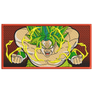 Broly Embroidery Design - Dragon Ball Anime Embroidery Design
