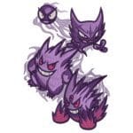 Ghost Pokemon Embroidery Design - Pokemon Anime Embroidery Design