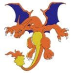 Charizard Embroidery Design - Pokemon Anime Embroidery Design