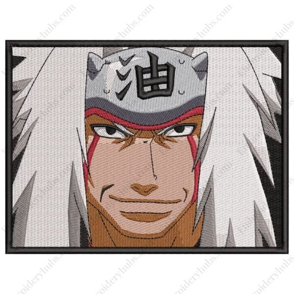 Jiraiya Embroidery Design - Naruto Anime Embroidery Design