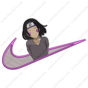 Rin Swoosh Embroidery Design - Naruto Nike Anime Embroidery Design