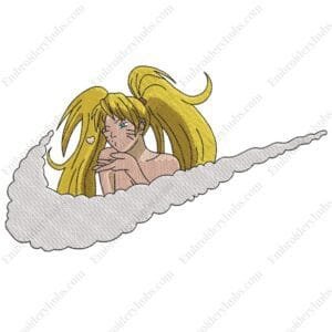 Naruto Girl Swoosh Embroidery Design - Naruto Nike Anime Embroidery Design