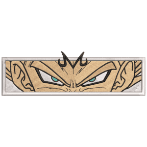 Magin Vegeta Eyes Embroidery Design - Dragon Ball Anime Embroidery Design