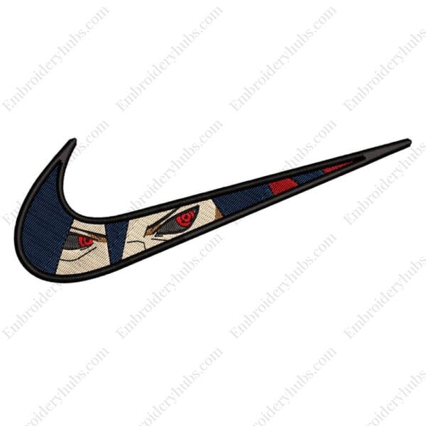 Madara Swoosh Embroidery Design - Naruto Nike Anime Embroidery Design
