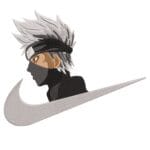 Kakashi Swoosh Embroidery Design - Naruto Nike Anime Embroidery Design