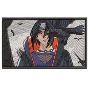 Itachi Crow Embroidery Design - Naruto Anime Embroidery Design