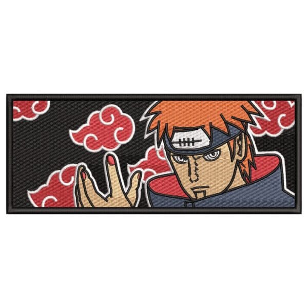 Pain Akatsuki Embroidery Design - Naruto Anime Embroidery Design