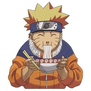 Naruto Ramen Embroidery Design - Naruto Anime Embroidery Design