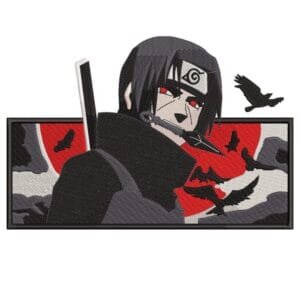 Itachi Uchiha Embroidery Design - Naruto Anime Embroidery Design