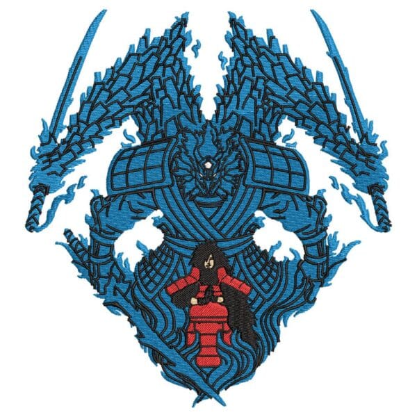 Madara Susano Embroidery Design - Naruto Anime Embroidery Design