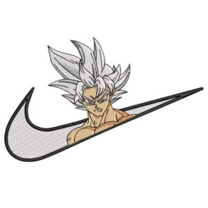 Goku Swoosh Embroidery Design - Dragon Ball Nike Anime Embroidery Design