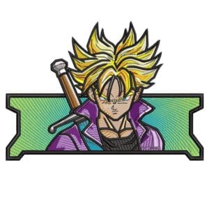 SSJ Trunks Embroidery Design - Dragon Ball Anime Embroidery Design
