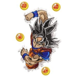 Goku - Dragon Ball Embroidery Design