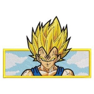 Magin Vegeta Embroidery Design - Dragon Ball Anime Embroidery Design