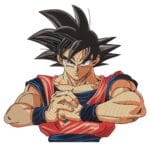 Goku Embroidery Design - Dragon Ball Anime Embroidery Design