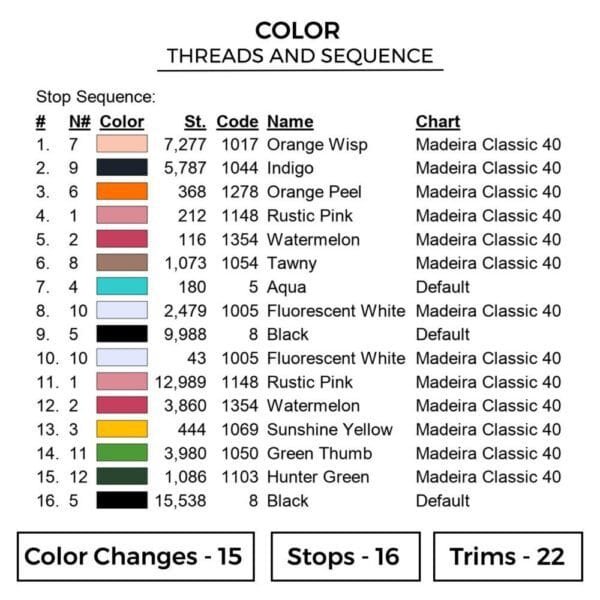 Robin x Devil Fruit Embroidery Design - One Piece Anime Embroidery Design