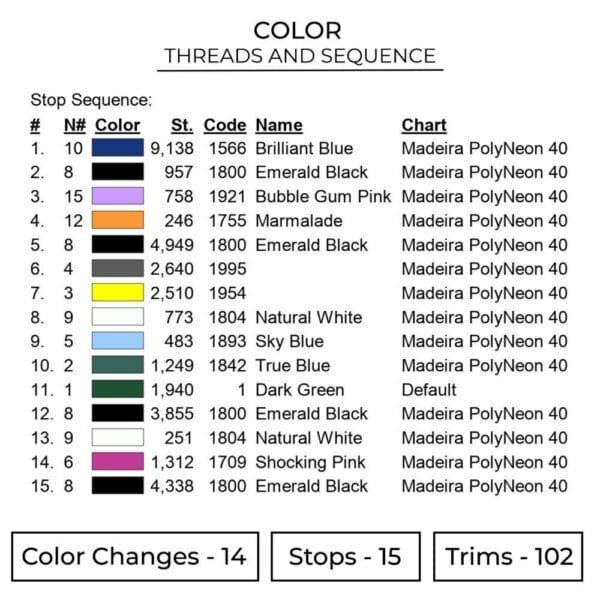 Night Scene Embroidery Design - Your Name Anime Embroidery Design