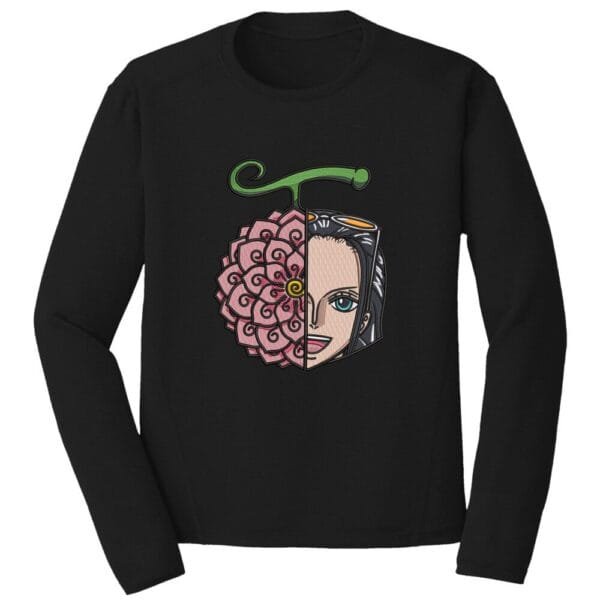 Robin x Devil Fruit Embroidery Design - One Piece Anime Embroidery Design