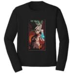 Senku Embroidery Design - Dr. Stone Anime Embroidery Design