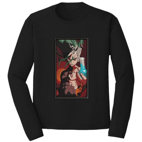 Senku Embroidery Design - Dr. Stone Anime Embroidery Design