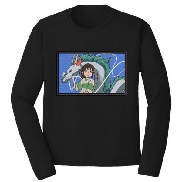Chihiro Dragon Embroidery Design - Spirited Away Anime Embroidery Design