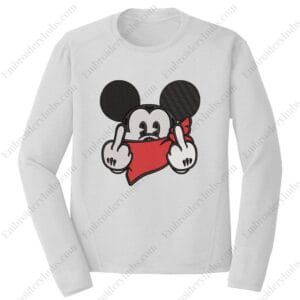 Mickey Bandit Embroidery Design