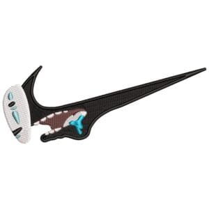 No Face Swoosh Embroidery Design - Spirited Away Nike Anime Embroidery Design