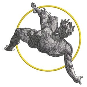 Fall of Icarus Embroidery Design - Greek Gods Embroidery Design