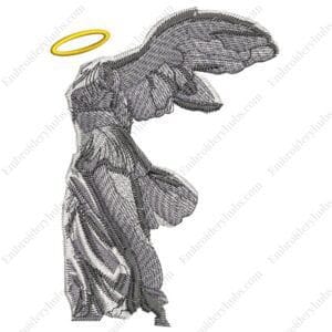 Winged Victory Embroidery Design - Greek Gods Embroidery Design
