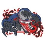 Venom Embroidery Design - Venom Superhero Embroidery Design