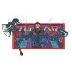 Thor Embroidery Design - Thor Superhero Embroidery Design