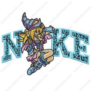 Dark Lady Mage Nike Embroidery Design - Yu-Gi-Oh! Nike Anime Embroidery Design