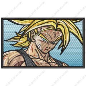 Trunks Embroidery Design - Dragon Ball Anime Embroidery Design