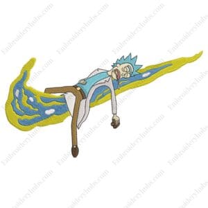 Rick Swoosh Embroidery Design - Rick & Morty