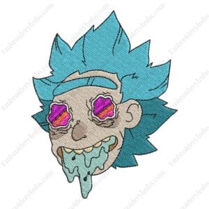 Rick Face Embroidery Design - Rick & Morty