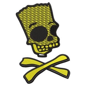 Bart Bones Embroidery Design - Simpsons