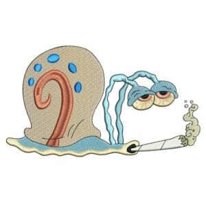 Gary Snail Embroidery Design - Spongebob Squarepants