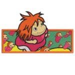 Ponyo Fly Embroidery Design - Ponyo Anime Embroidery Design
