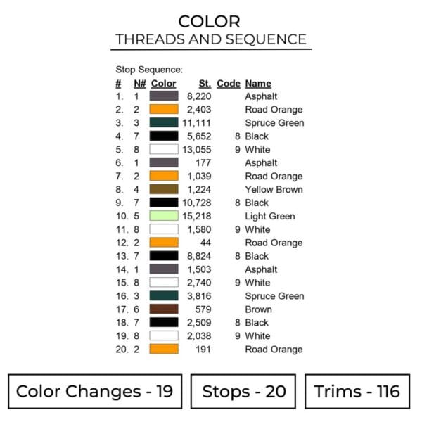 Car in Snow Embroidery Design - Car Embroidery Design