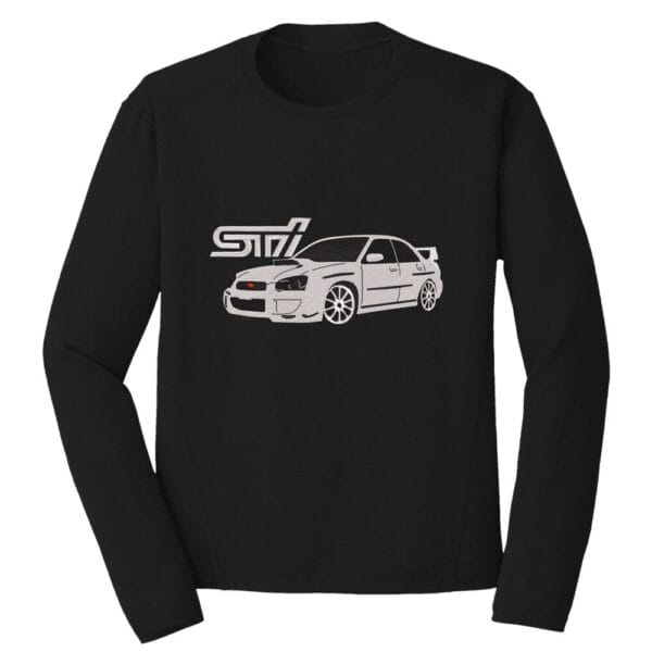 Subaru STI Embroidery Design - Car Embroidery Design