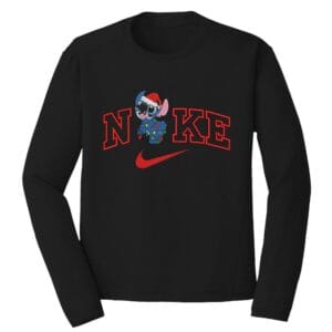 Stitch Christmas Nike Embroidery Design