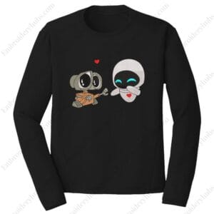 Wall-E & Eva Embroidery Design