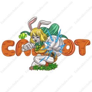 Carrot Embroidery Design - One Piece Anime Embroidery Design