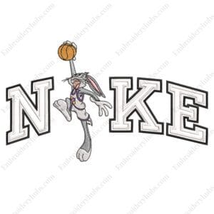 Bugs Basketball Nike Embroidery Design - Looney Tunes