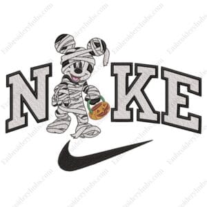 Mickey Halloween Nike Embroidery Design - Mickey Mouse