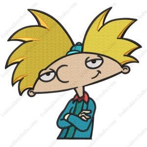 Arnold Embroidery Design - Hey Arnold