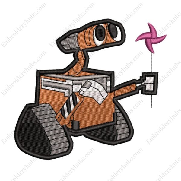 Wall-E Embroidery Design - Wall E