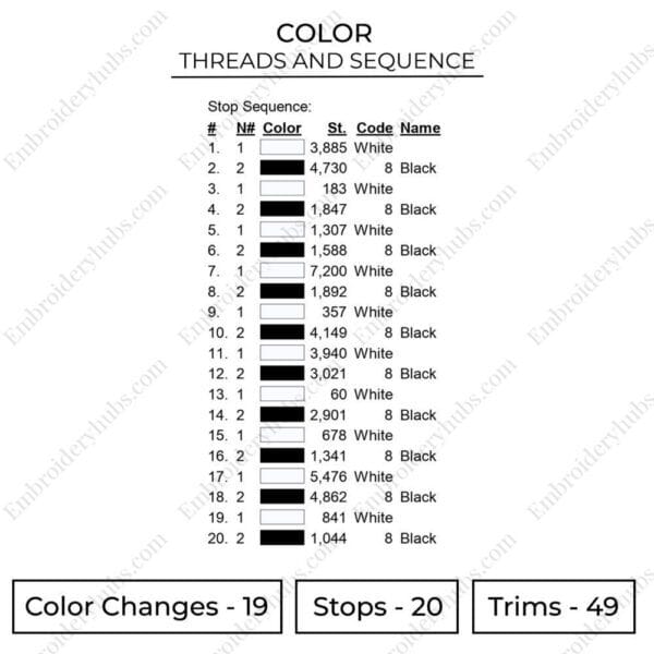 Ghostface Knives Embroidery Design - Scream