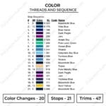 Northern Lights Lighthouse Embroidery Design - Nature Embroidery Design